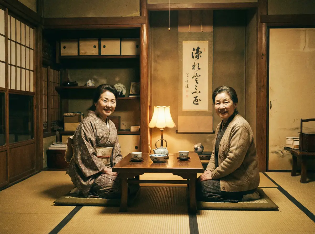 两位优雅的 反差婊 | 反差婊官网 - 最新资讯反差婊电影聚集地 在日式茶室中品茶交谈